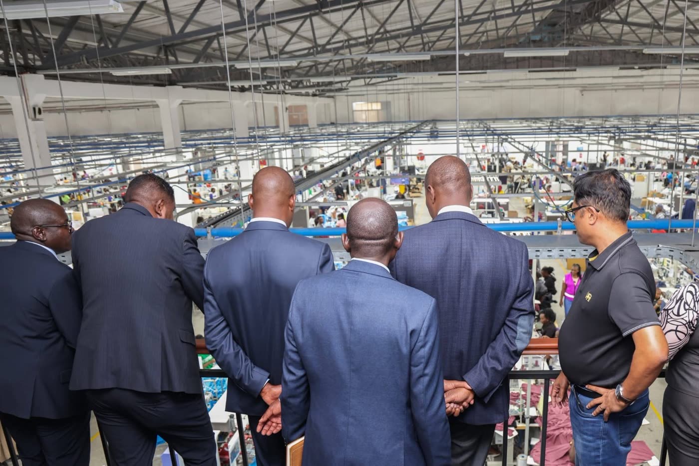 Industrial workers in an economic zone